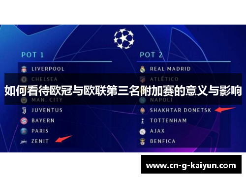 如何看待欧冠与欧联第三名附加赛的意义与影响