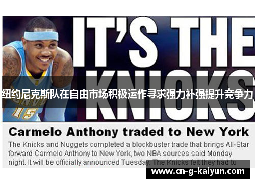 纽约尼克斯队在自由市场积极运作寻求强力补强提升竞争力 纽约尼克斯队在自由市场积极运作寻求强力补强提升竞争力